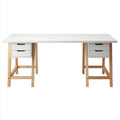 Bureau met lades voor kantoorruimte - Hout en MDF - 150 x 75 x 75